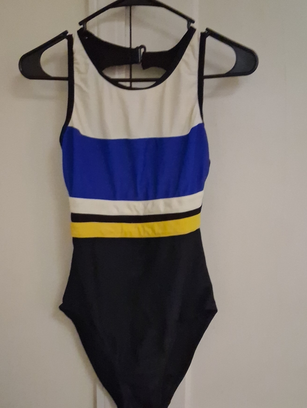 RARE-VINTAGE 'Concepts Sirena' Colorblock One piece bathing suit.